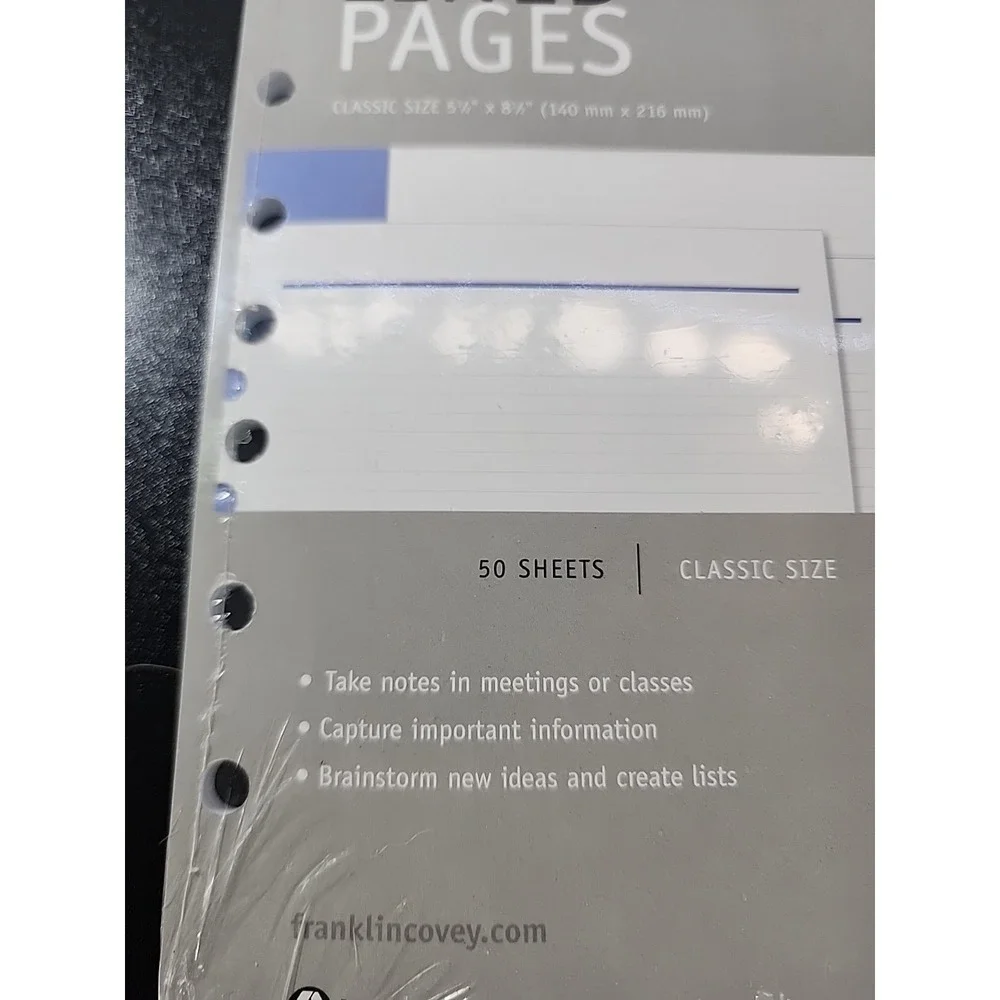Franklin Covey Master Plan Pages Refill Classic 5.5